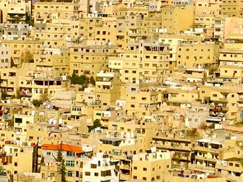 High angle view of residential buildings