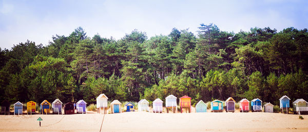 Panoramic view of beach against sky