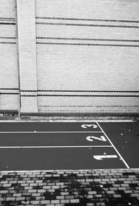 Close-up of empty road