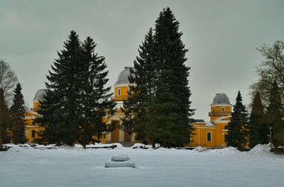 Low angle view of church against sky