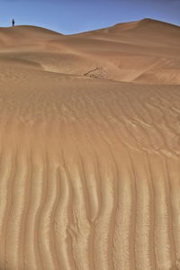 0234 chains of moving sand dunes cover the surface of the taklamakan desert. yutian-xinjiang -china.
