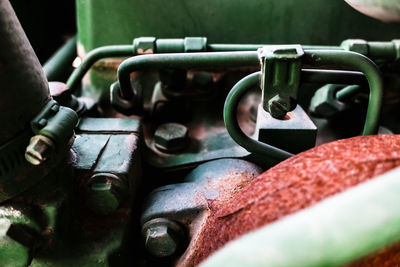 Close-up of rusty chain