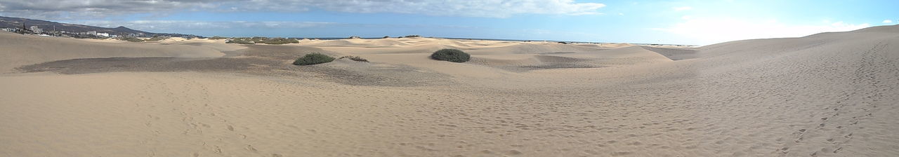 Panoramic view of beach against sky