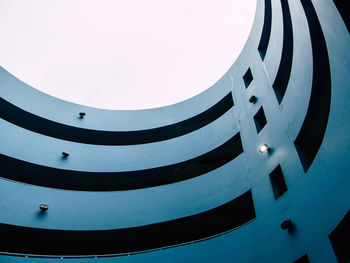 Low angle view of modern building against sky