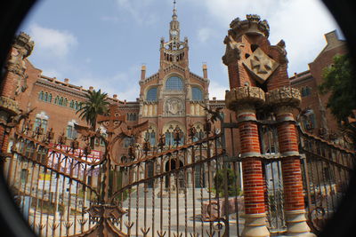 Low angle view of buildings against sky