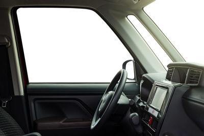 Close-up of car window