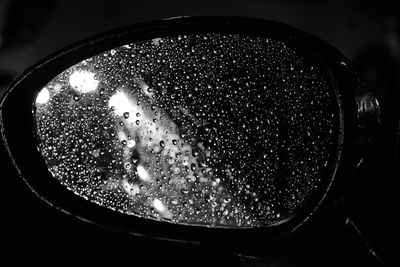 Close-up of water against sky