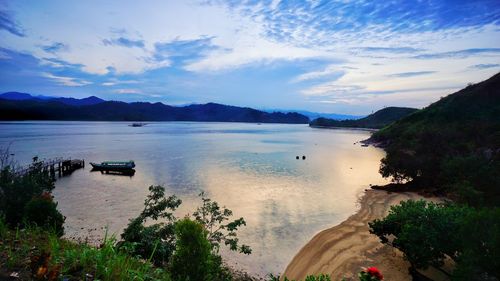 Scenic view of sea against sky