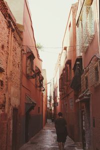 Alley in front of building