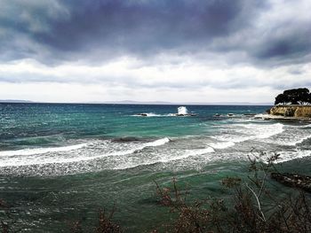 Scenic view of sea against sky