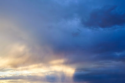 Low angle view of storm clouds in sky