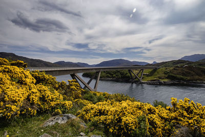 The kylesku bridge in northwest scotland, uk