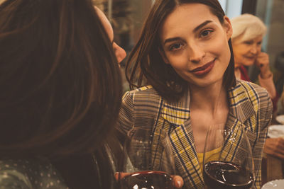 Portrait of smiling young woman