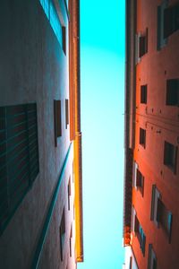 Low angle view of residential buildings against sky