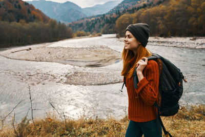 Young woman looking at camera