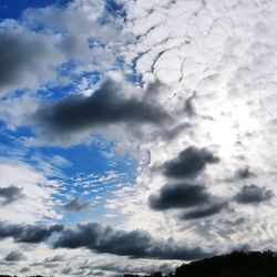 Low angle view of clouds in sky