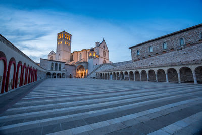 Low angle view of historical building against sky