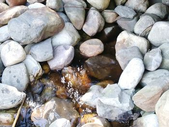 Full frame shot of pebbles