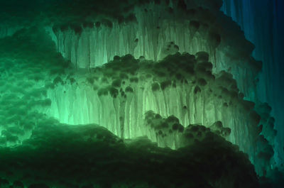 Low angle view of rock formation in cave