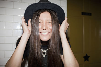 Portrait of a smiling young woman