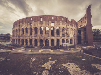 View of historical building against cloudy sky