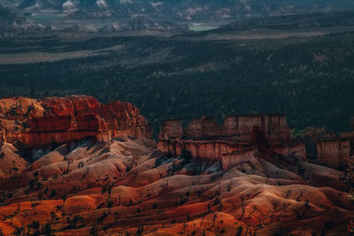 View of rock formations