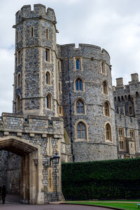 Low angle view of historical building against sky