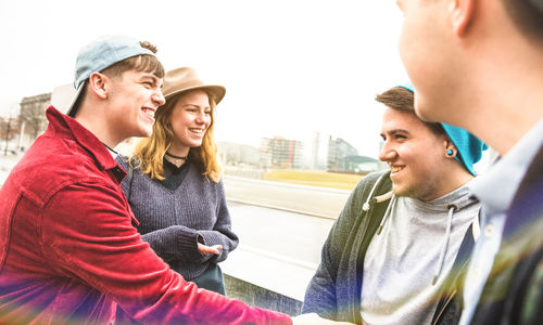 Portrait of a smiling young couple