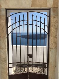 Closed window of building