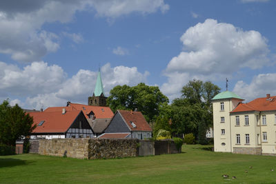 Old town of herten-westerholt and castle westerholt