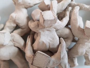 Close-up of sculptures