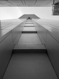 Low angle view of modern building against sky