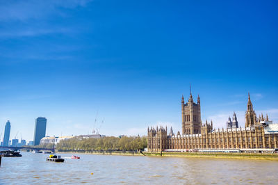 View of buildings at waterfront