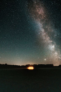 Scenic view of sky at night