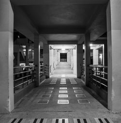 Empty corridor of building