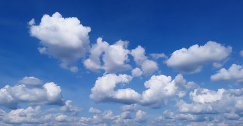 Low angle view of clouds in sky