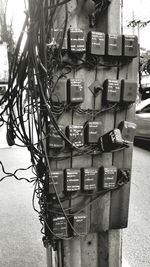 Fuse boxes on sidewalk