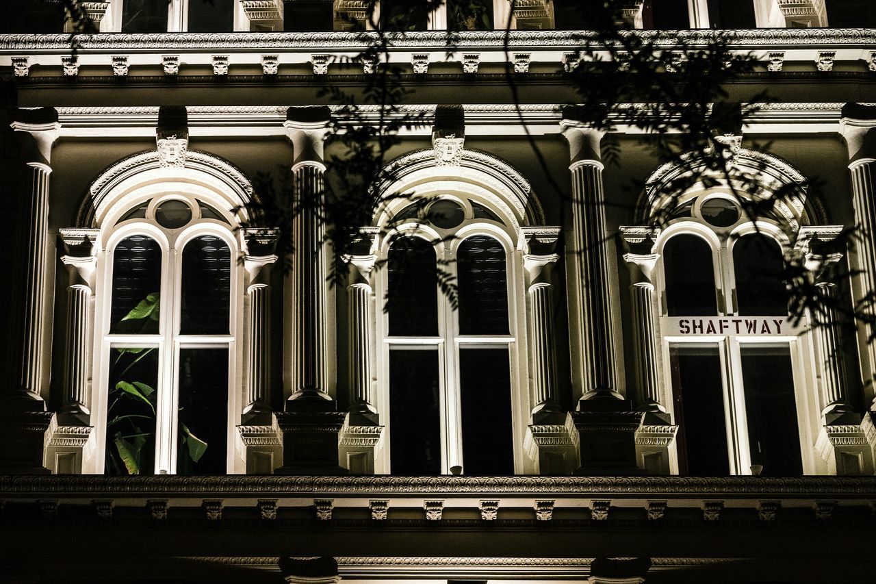 architecture, arch, built structure, window, building exterior, church, place of worship, history, religion, facade, architectural column, ornate, entrance, old, day, low angle view, building, no people, door