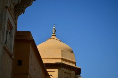 Low angle view of cathedral against blue sky