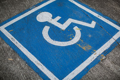 A handicap on street.