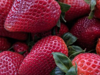 Full frame shot of strawberries