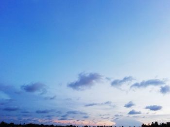 Low angle view of sky during sunset