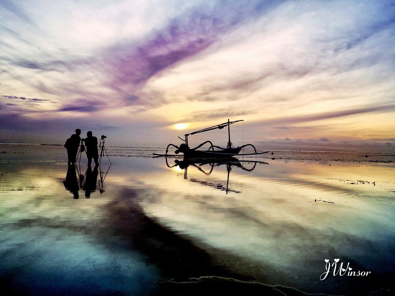 REFLECTION OF CLOUDS IN SEA