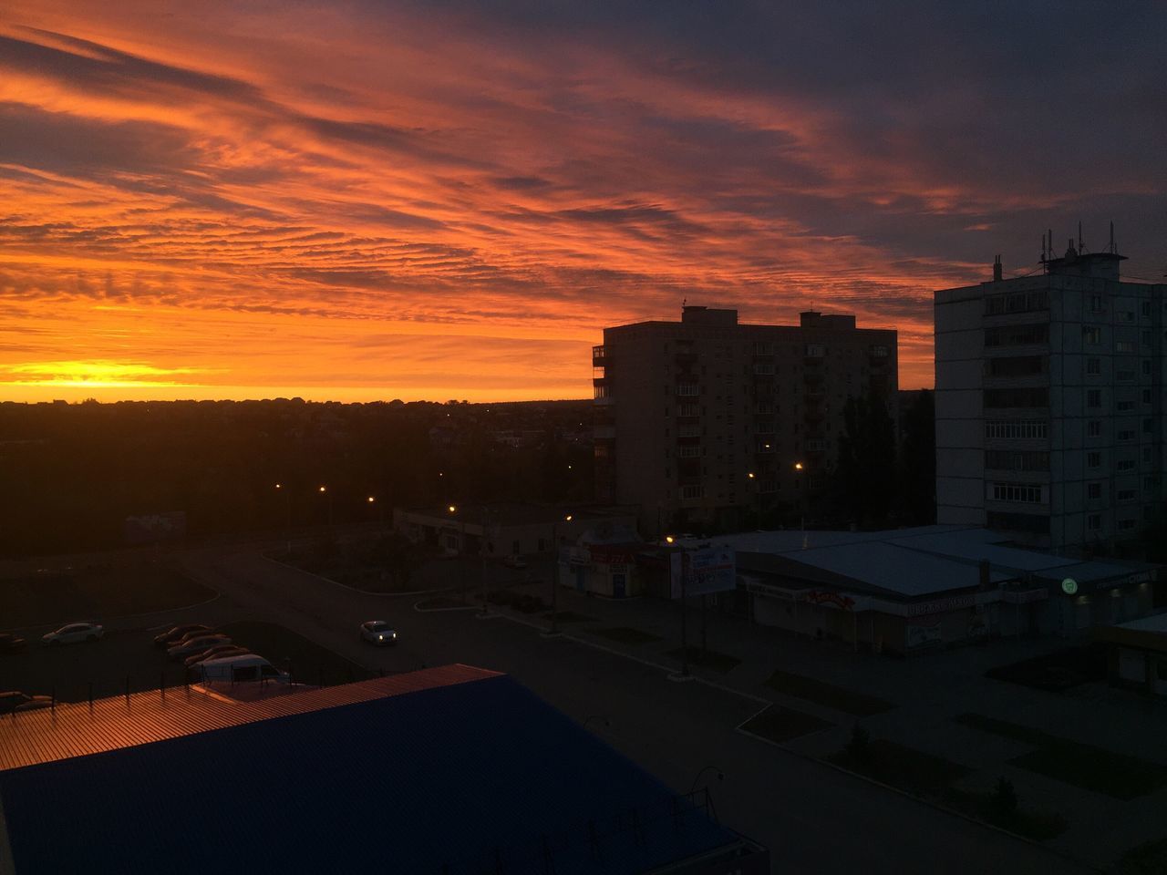 CITYSCAPE AT SUNSET