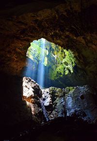 Rock formations in cave