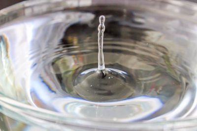 Close-up of water splashing in water