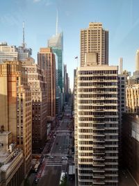 City street with buildings in background