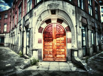 Facade of building