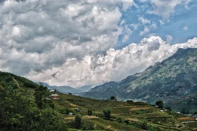Scenic view of landscape against sky