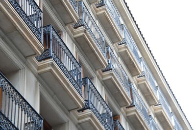 Low angle view of building against clear sky